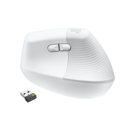 Logitech Lift Vertical Ergonomic Mouse for Business, White/G