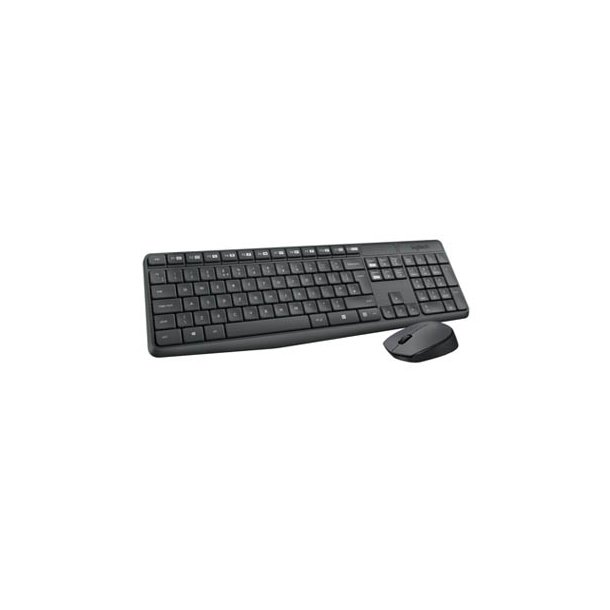 MK235 Wireless Desktop Set, Grey (Nordic)