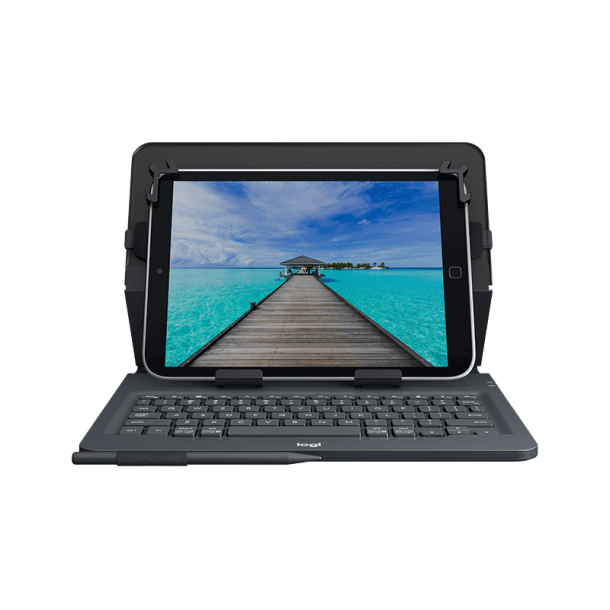 10'' Universal Folio w/Keyboard, Black (Nordic)