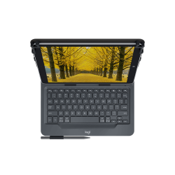 10'' Universal Folio w/Keyboard, Black (Nordic)