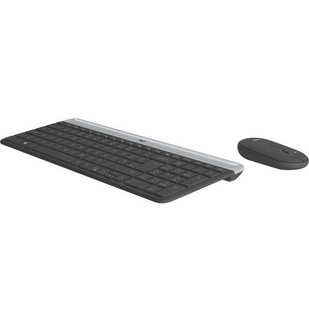 MK470 Slim Wireless Desktop Set, Graphite (Nordic)