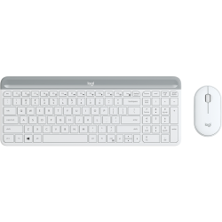 MK470 Slim Wireless Desktop Set, Offwhite (Nordic)