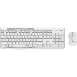 MK295 Silent Wireless Combo Desktop set, Off White (Nordic)