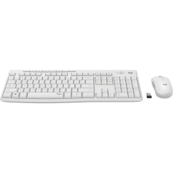 MK295 Silent Wireless Combo Desktop set, Off White (Nordic)