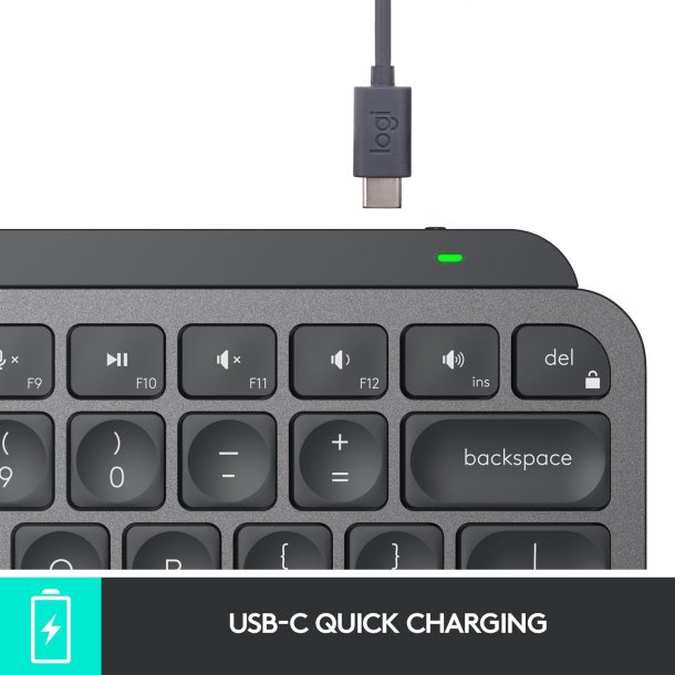MX Keys Mini Minimalist Wireless Keyboard, Graphite (Nordic)