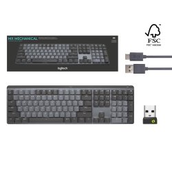 MX Mech. Wireless Illuminated Perf. Keyboard Clicky, Graphit