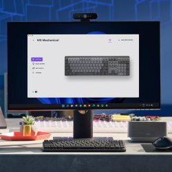 MX Mech. Wireless Illuminated Perf. Keyboard Clicky, Graphit