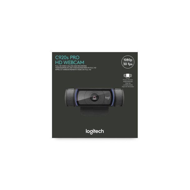 C920S HD Pro Webcam, Black