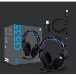 G535 LIGHTSPEED Wireless Gaming Headset, Black