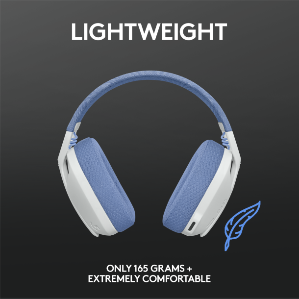 G435 LIGHTSPEED Wireless Gaming Headset, White