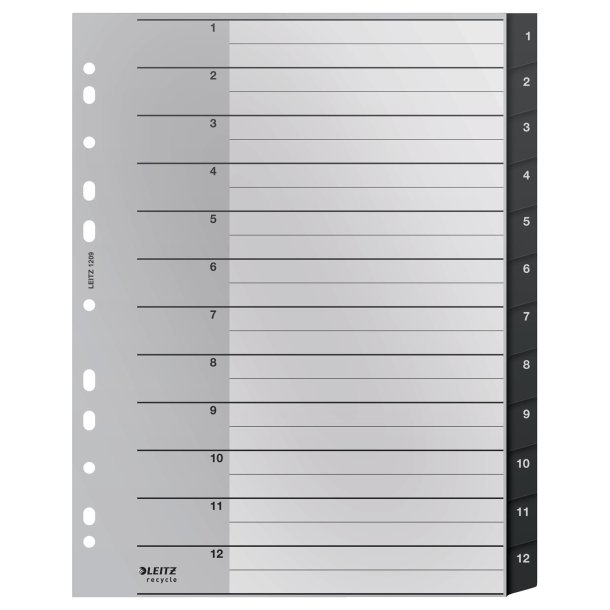 Register recycle PP A4 1-12 sort