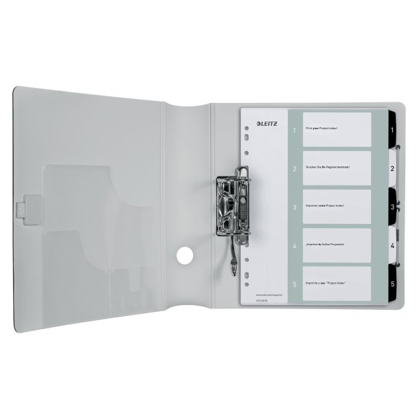 Register printbar PP A4+ 1-5 hvid/sort