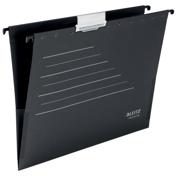 H�ngemappe m/sideluk recycle A4 sort