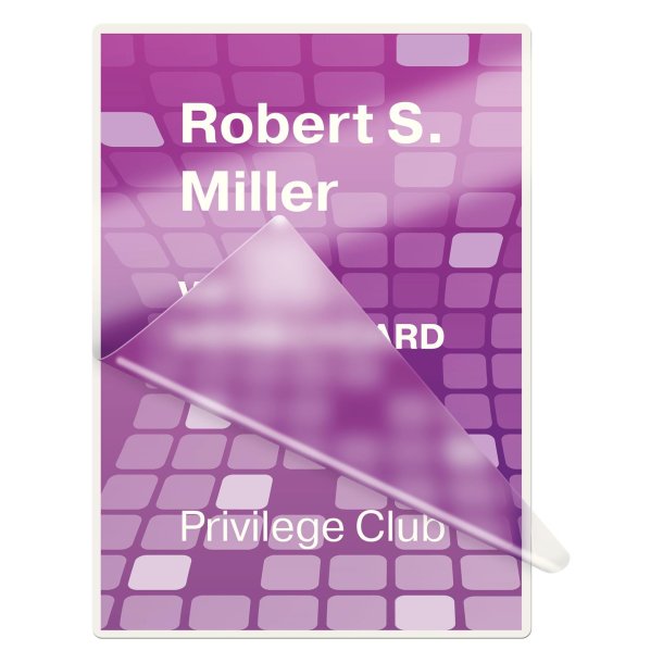 Lamineringslomme glans 125my 54x86 (100)