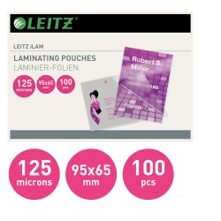 Lamineringslomme glans 125my 65x95 (100)