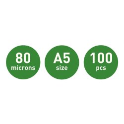 Lamineringslomme glans 80my A5 (100)