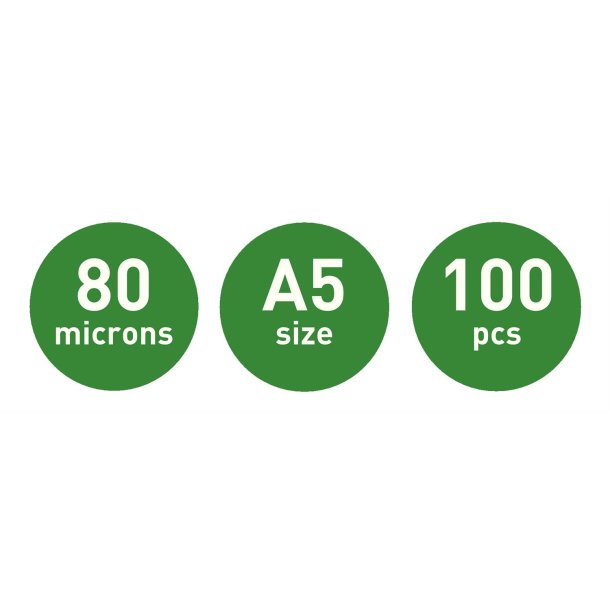 Lamineringslomme glans 80my A5 (100)