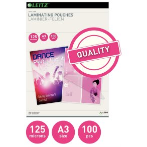 Lamineringslomme 125my A3 (100)