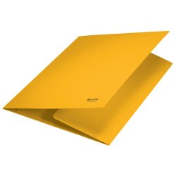 3-klap mappe recycle karton A4 gul