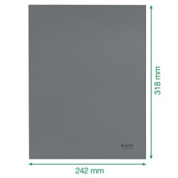 3-klap mappe recycle karton A4 gul