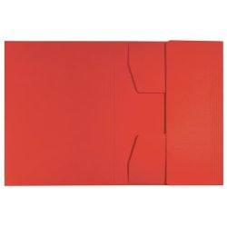 3-klap mappe recycle karton A4 rd