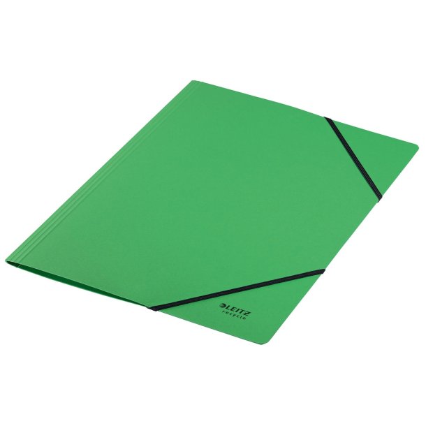 Elastikmappe recycle karton A4 grn