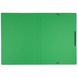 Elastikmappe recycle karton A4 grn