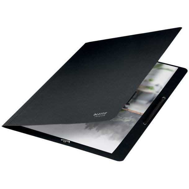 Elastikmappe recycle karton A4 sort