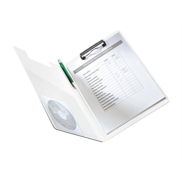 Clipboard WOW med forside A4 sort