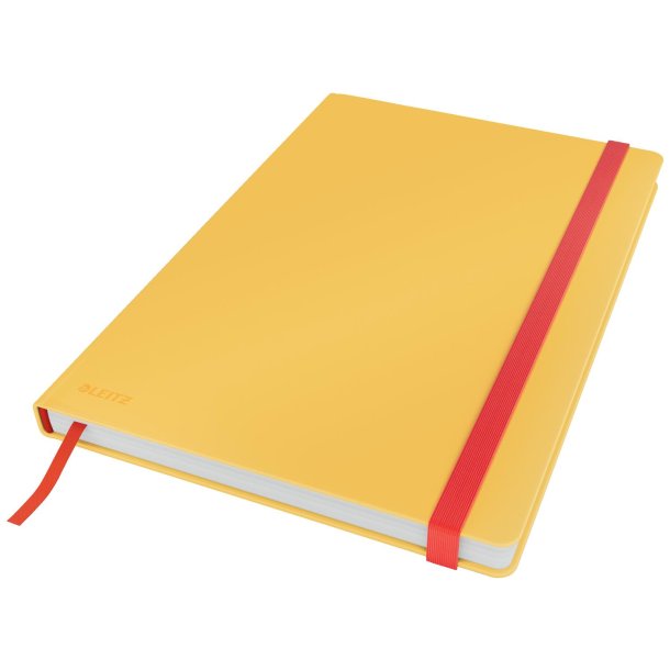 Notesbog Cosy HC L lin 80 ark 100g gul