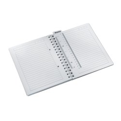 Notesblok WOW PP A5 m/hul lin 80ark sort