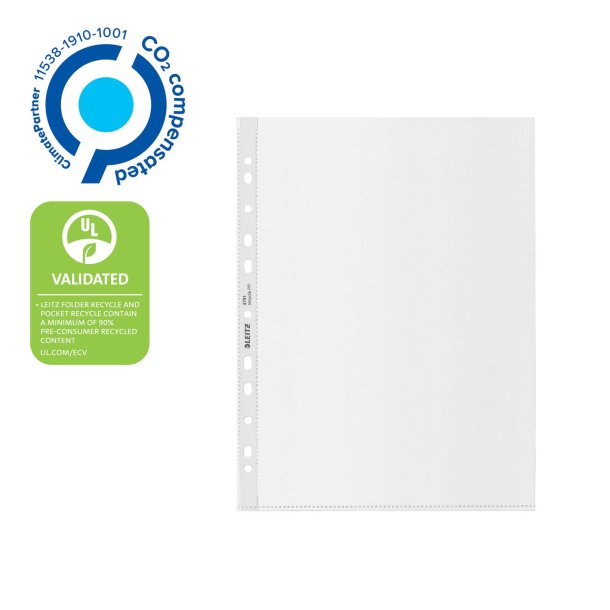 Lomme recycle 100my PP pr�g A4 T� (100)