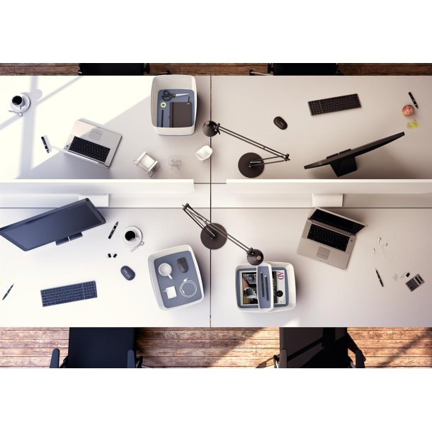 Opbevaringsboks MyBox L hvid/gr�