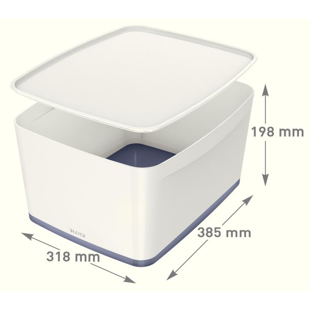 Opbevaringsboks MyBox L hvid/gr�
