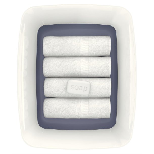 Opbevaringsboks MyBox L hvid/gr�