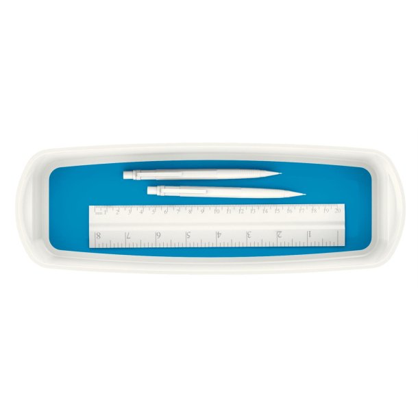Opbevaringsbakke MyBox lang hvid/bl