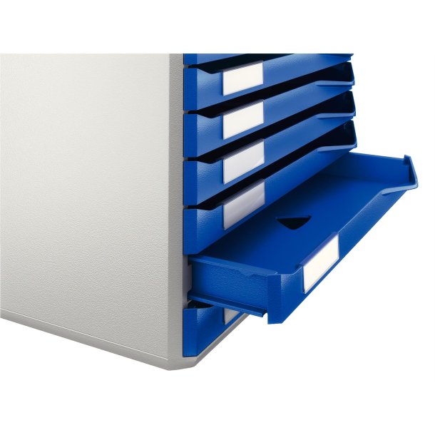 Skuffekabinet 10 skuffer A4 bl
