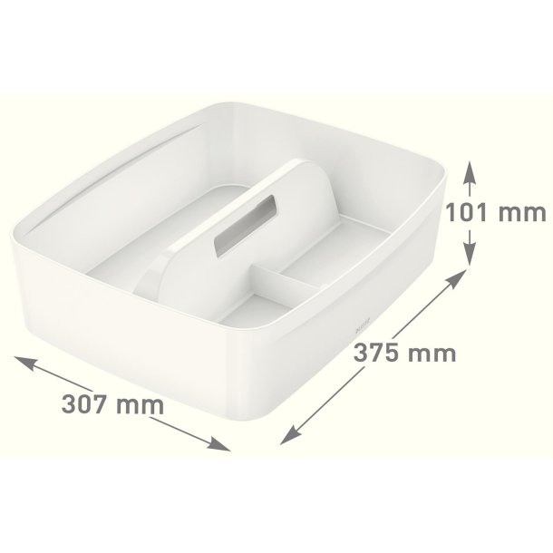 Organiseringsbakke Mybox L hvid