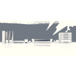 Tidsskriftsamler WOW hvid/gr