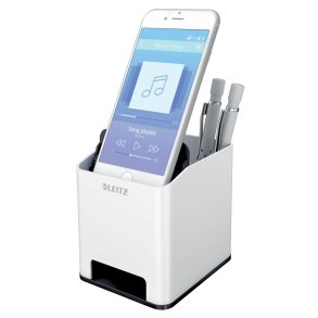 Penneholder Sound WOW hvid/sort