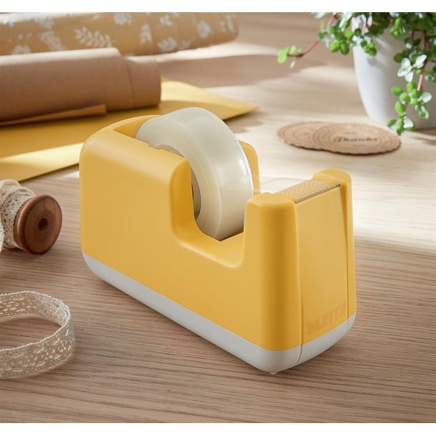 Tapedispenser inklusiv tape Cosy gul