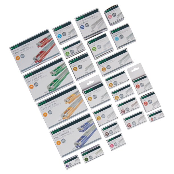 H�fteklammer 24/6 P3 t/30ark hvid (1000)