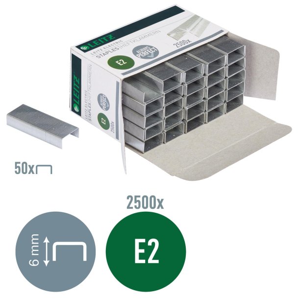 H�fteklammer 24/6 E3 t/20 ark (2500)