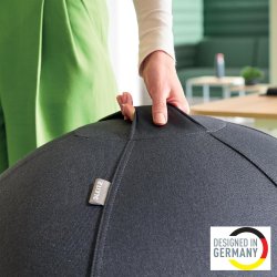 Sitting Ball Ergo 55cm.Anti-Roll-Away, Dark Grey