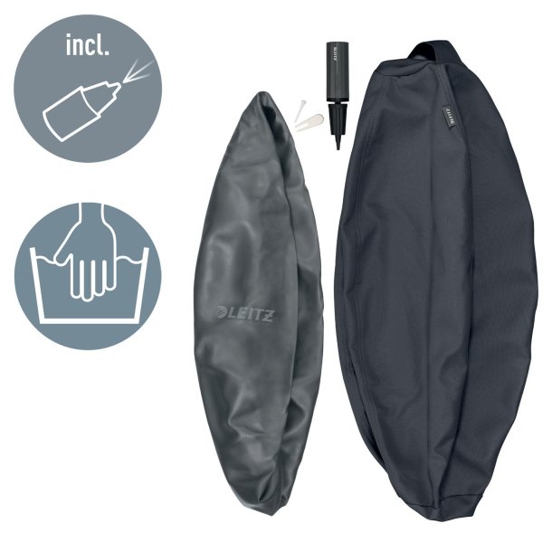 Sitting Ball Ergo 55cm.Anti-Roll-Away, Dark Grey