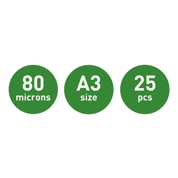 Lamineringslomme UDT glans 80my A3 (25)