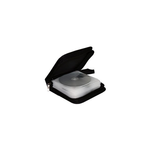 MediaRange Media storage wallet for 24 discs, Black