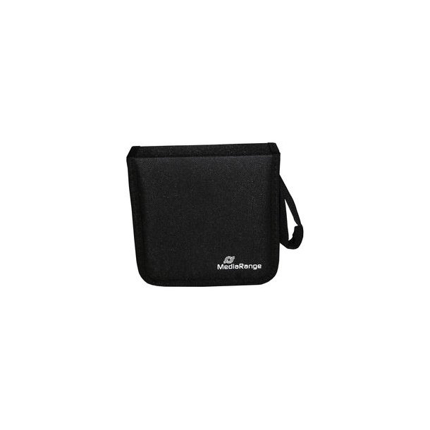 MediaRange Media storage wallet for 24 discs, Black