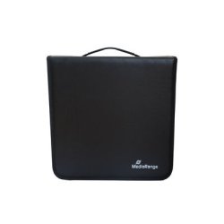 MediaRange Media storage wallet for 200 discs, Black