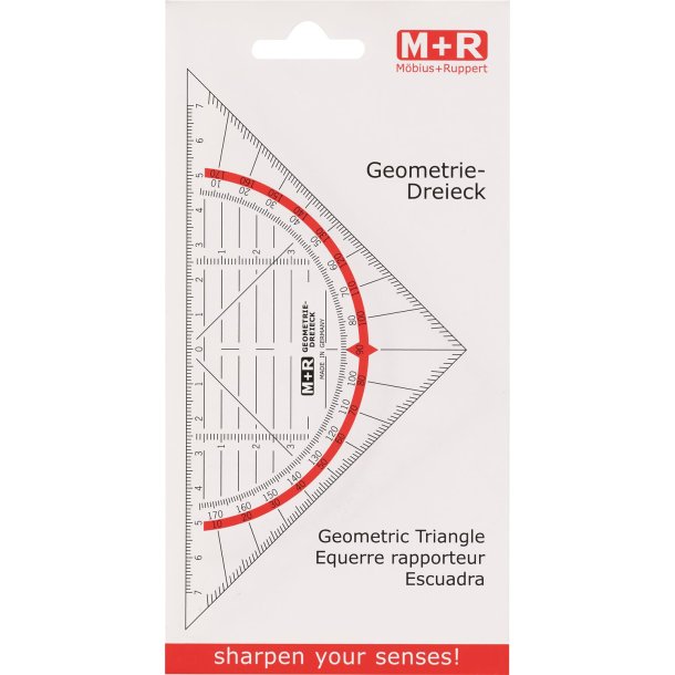 Trekant lineal M+R 16 cm